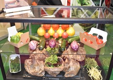 Stand La Forêt SARL avec ses nouveaux petits sachets de fraîche découpe en 200g 