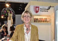 Béatrice Omicciolo sur le stand de Champiland venue présenter la nouvelle gamme Secret Bio disponible en déshydratée et surgelée