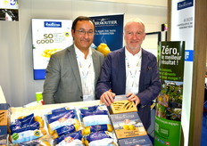 Nicolas Paille et Valéry Brechet de la Coop de Noirmoutier venus présenter leur fameuse pomme de terre 