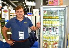 Edouard Gassier est venu au salon pour représenter les produits de la gamme Phyte 