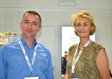 Stand de la Coopérative Le Gouessant avec Eric Parisseaux et Catherine Maudet