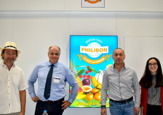 L’équipe de Boyer présente pour la première fois au Fruit Attraction avec de g. à d. Arn Schaft (Basidi Production), Joel Boyer, Henry Tempesta et Marine Bonfitto 