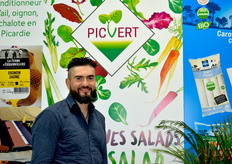 Vincent Bringer de Picvert venu présenter le brocolis Bimi et son packaging Home Compostable 