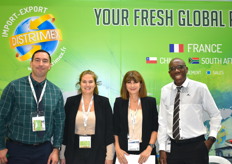 L'équipe de Distrimex avec Victor Laurent, Noémie Sanchez, Nathalie Casal et Louis Abelli