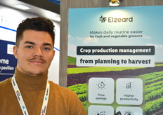 Théo Daout sur le stand Elzeard