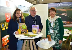 Camille Coisnon, Jean-Claude Coisnon et Céline Dorsemaine de l'entreprise Coisnon sont venus présenter leur gamme de pommes de terre