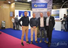 Squibain & Hoogendoorn sont partenaires et partagent un stand. Sur la photo Olivier Porhel, Patrice Borali, Martin van Tol & Otto Post.
