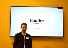 David Madiot, responsable Gamme Produits chez Gautier Semences lors du lancement de la nouvelle gamme de courgettes parthénocarpiques Frutastic®