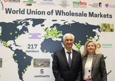 Stéphane Layani, président du MIN de Rungis et Valérie Vion, secrétaire générale de la World Union of Wholesale Markets 