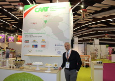 Le Stand du Marché de Gros de Turin, présent pour la première fois à medFEL avec Gianluca Cornelio Meglio, directeur général 