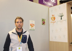 Samuel Alteirac sur le stand Estagel - Le fruit d'Henry 