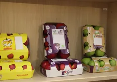 Pommes exposées sur le stand de Cofruid'Oc