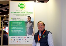 Arnaud Le Gualès venu représenter Demain la Terre sur le stand de la coopérative La Melba