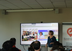 Amandine Cochet, Déléguée Régionale du comité Interfel Hauts-de-France présentant les missions et travaux de l'interprofession au niveau régional 