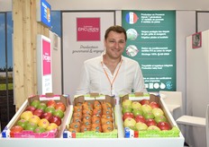 Le Domaine Epicurien, producteur de pommes (60 % bio et 40 % conventionnel) et de poires (100 % bio), venus présenter ses variétés de fruits dont la nouvelle poire Kiara (CEP Innovation), une poire 100 % française