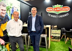 Pierre Gélébart et Yannick Rannou, sur le stand de Prince de Bretagne