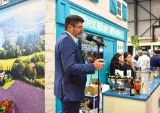 Christophe Belloc, Président du groupe Blue Whale, a pris la parole à l'occasion du cocktail qui avait été organisé mardi