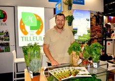 Jean-Michel Mounier de la SARL du Tilleul, venu présenter sa gamme de plantes aromatiques