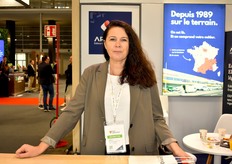 Julie Aube de Aprinfo, venue représenter la société au salon Fruit Attraction