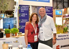 Christine Cerda de la société Eriktrans avec Bruno Vignal de BC Pomme de Terre