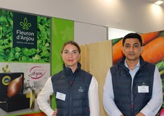 Abelinda Cognaud et Brahim El Hasnaoui pour la coopérative Fleuron d'Anjou 