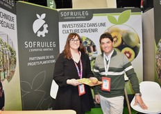 Anne-Laure Mongis et Fabien Bec sur le stand de Sofruileg, ravis de ce salon et de sa fréquentation