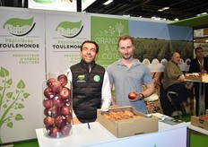 Guillaume Jarret et Jean-Pierre Tolosano sur le stand des Pépinières Toulemonde