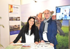 Hayet Mansouri et Stéphane Goudy, au Fruit Logistica pour présenter Simon Group