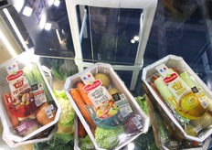 La gamme Kit de Priméale déclinée en Kit Pot-au-feu, kit potée et kit soupe, chacun accompagné d'un QR Code permettant d'accéder aux recettes proposées