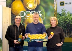 Frédéric Garcia des Pépinières Escande, Sébastien Rispe des Pépinières RISPE et Monika Kujundzic de Kantika pour la pomme Dora