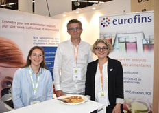L'équipe d'Eurofins avec Klervie Bourgoin, Hervé Cousin et Isabelle de Munter
