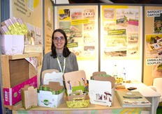 Charlotte Dupont-Lombard est venue représenter avec son père la société familiale Cavare Packaging, qui propose des emballages 100% français