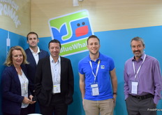 L'équipe de Blue Whale: Dina Abella, Rémi Wendling, Marc Peyres, Adrien Touzet et Thierry Herisson