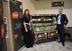 Bénédicte Pollet et Patrick Mouillat de la société C'ZON ont représenté leur gamme de produits frais prêts à l'emploi, avec comme nouveauté cette année des haricots beurre et des framboises et myrtilles cultivées sans pesticide