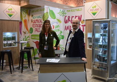 Louise Lefèvre et Christophe Janson de la SARL Picvert ont présenté à l'occasion du salon leur gamme cultivée en France sans pesticide