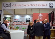 L'équipe de la Ferme des Arches était présente au salon, pour présenter le renouvellement des étiquettes de la gamme suprême et la gamme bio, et pour communiquer sur l'objectif 2019 que la société s'est fixé : s'inscrire dans une démarche HVE