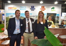 Amaury Maldjian et Sebastian Zablocki sont venus au Fruit Attraction pour représenter la société Fruidor Terroirs Export (Légumes export), accompagnés de Cindy Versmissen qui représente Fruits du Monde (bananes export)