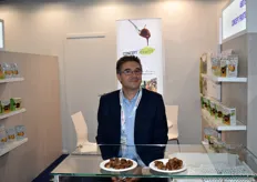 Emmanuel Castanier de l'entreprise Concept Fruits a présenté, à l'occasion du salon, les marrons cuits sous vide prêts à manger