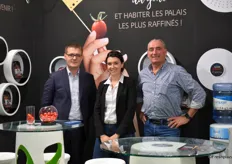 Olivier Lebas, Anne-Claire Goyer et Dominique Visonneau de la société Tomwest ont présenté à l'occasion du salon les mini-légumes  