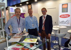 Patrick Mouillat de l'entreprise C'zon, François Reant de la société Vitalis et Alban Descamps d'En'Diva ont partagé un stand cette année à l'occasion du Fruit Attraction