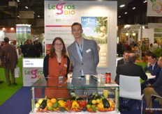Angelina Alvarez Ortega et Anrnaud Punzano ont présenté cette année leur gamme de fruits et légumes d'origine France et Espagne