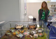 Emilie Libier de la société Champiland a mis en avant sa gamme de champignons frais, secs et surgelés à l'occasion du salon