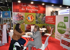 Les Paysans de Rougeline avec Julie Vergnaud et Sandra Reant étaient présents au Fruit Attraction, notamment pour présenter la tomate cerise grappe gustative et la tomate cocktail noire Yoom