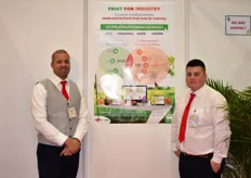 Willy Athanase et Daniel Brusby de l’entreprise Magistange, ont présenté la plateforme visant à proposer des fruits frais à destination des industriels.
