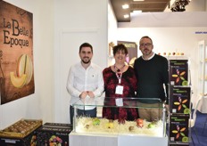Julien Causse, Céline Mura et Laurent Rouquette sont venus présenter leur gamme de pommes, kiwis et melons