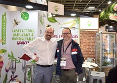 Christophe Janson, directeur commercial de la société Picvert et Denis Robidou de la société Jean l'Hourre, également exposant au salon.