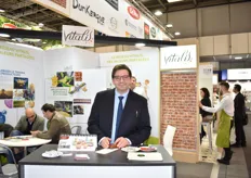 Francisco Moya, directeur de Vitalis, venu présenter sa gamme de produits et ses nouveautés 2020 telles que La Belle Bintje, pomme de terre Label Rouge disponible en sachets recyclables de 2kg