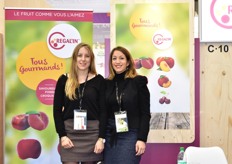Joséphine Bonnet et Aurélie Ferrieux de l'entreprise Agro Sélection Fruits ont communiqué sur leur gamme de produits tels que les Nectarines blanches plates dont la production prévisionnelle pour l’année 2020 est de 450 tonnes, la pomme Candine dont les vergers se développent en Espagne et au Portugal ainsi que la gamme de pêches plates reconnues « Saveur de l’année » 2020