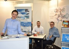 L'équipe de Biotraq et Blulog était présente cette année dans le Hall français.