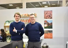 Nicolas Verduyn et Emmanuel Schaffner présents comme chaque année au salon du Fruit Logistica pour représenter la société Verduyn et mettre en avant la gamme bio, HVE et les efforts entrepris dans la réduction d'utilisation de plastique